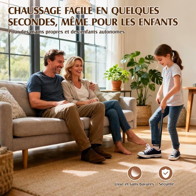 Detalle 2 de ZOMAKE chausse-pied long métal 42 cm