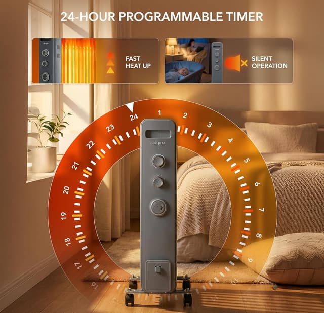 Detalle de Air Pro 2500W Oil Filled Radiator