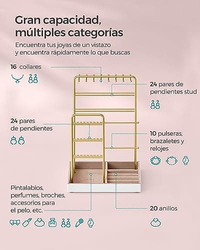 Thumbnail 3 de SONGMICS JJS021A01 Organizador Joyas