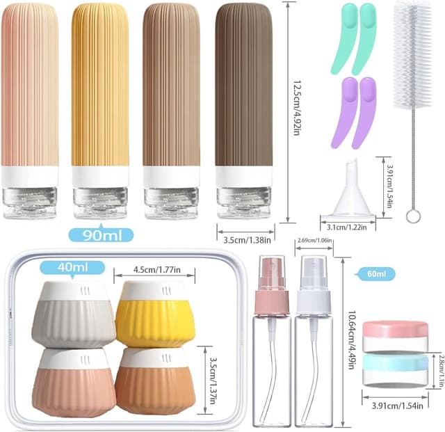 Thumbnail 1 de NuvaConx 18pack Travel Bottles 90ml set