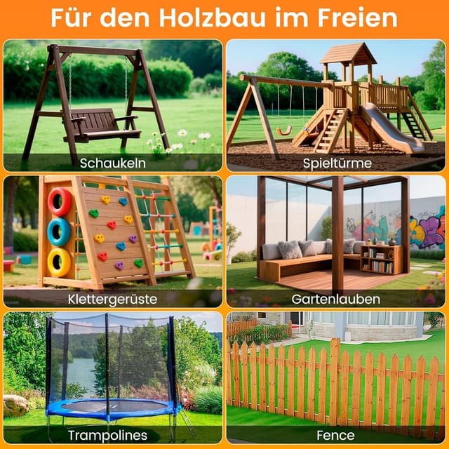 Detalle 2 de SCHINTILLO 4er-Pack Erdanker für Schaukel & Spielgeräte – feuerverzinkt, zum Einschlagen