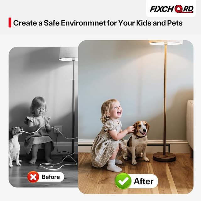 Detalle de FIXCHORD Mini Self-Adhesive Cable Trunking (15mm x 10mm x 3m) – Black