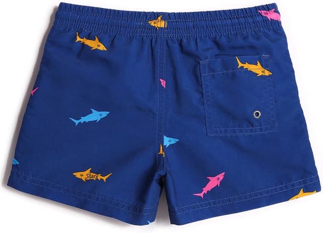 Detalle de MaaMgic Little Boys' Beach Trunk Toddler Swim Shorts – Animal Patterned Lightweight Boardshorts