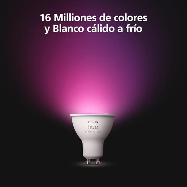 Detalle de Philips Hue GU10 Bombilla inteligente 4,2 W, 400 lm