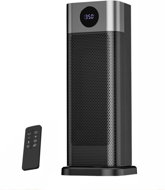 Detalle de Sendowtek stufetta elettrica 2000W con telecomando