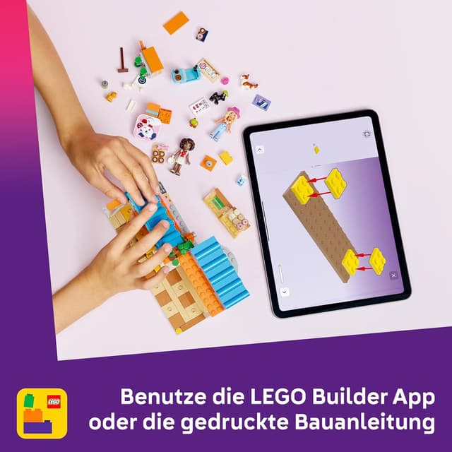 Thumbnail 6 de LEGO Friends Hundekuchenbäckerei 42677 – Kinder-Einkaufsladen mit 2 Mini-Puppen, 4 Tierfiguren & Zubehör