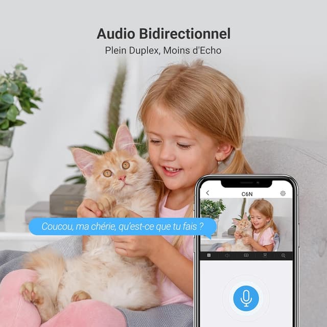 Thumbnail 5 de EZVIZ C6N caméra de surveillance 1080p avec panorama 360°