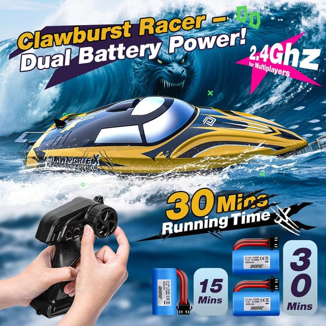 Thumbnail 1 de DEERC 14 Zoll RC-Boot mit LED