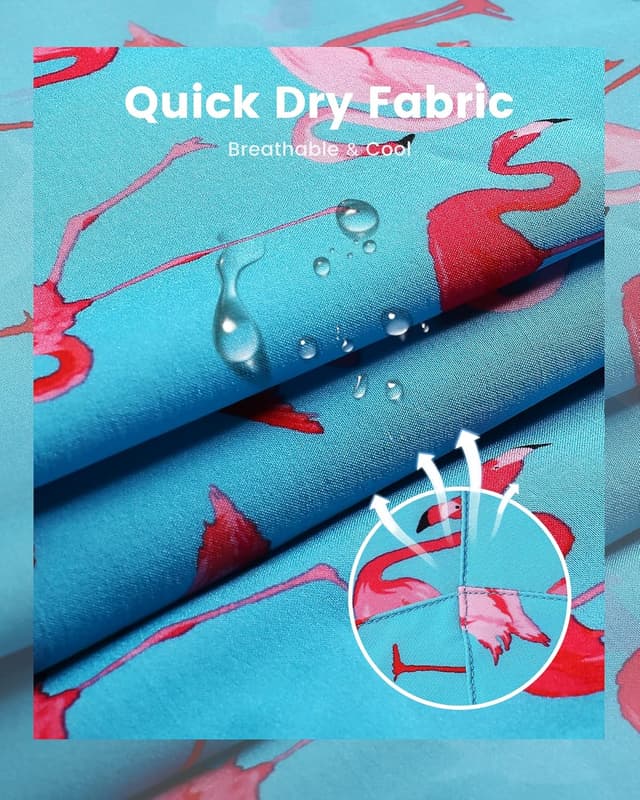 Detalle de Maamgic Uomo Costume da Bagno Corto 2-in-1 con compressione e fodera interna, shorts da surf 7 pollici