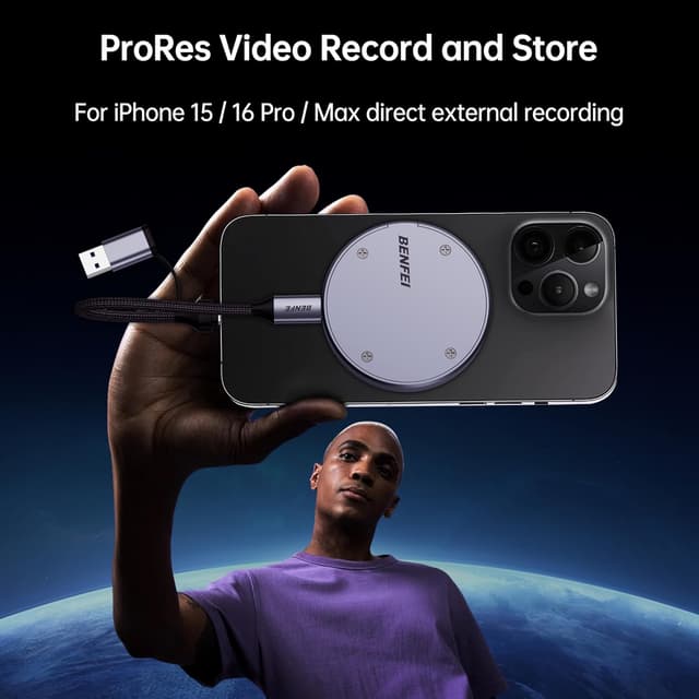 Thumbnail 4 de BENFEI Carcasa magnética SSD M.2 NVMe ⚡ para iPhone 15 Max