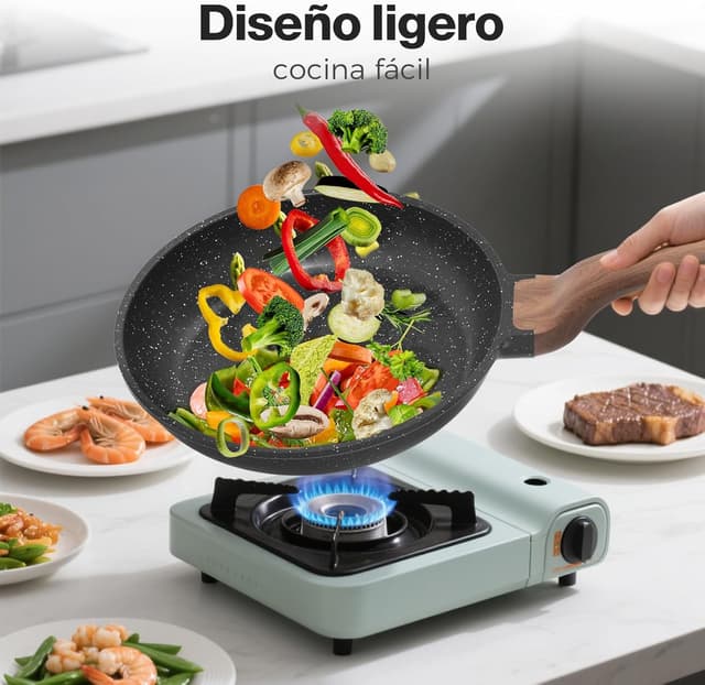 Thumbnail 2 de YASHE set de sartenes granito 20/24/28 cm