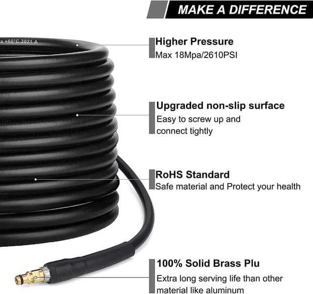 Thumbnail 3 de Karcher K series 20m replacement hose for pressure washer