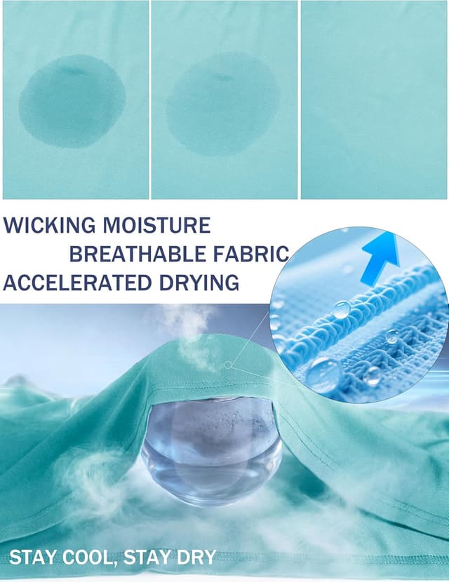 Detalle de MAGCOMSEN Men’s Long Sleeve Sun Shirts UPF 50+ 1/4 Zip Rash Guard Tee (Polyester)