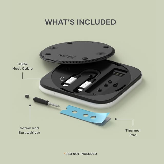 Thumbnail 7 de SATECHI Carcasa SSD NVMe USB4 para Mac Mini M4 ⚡