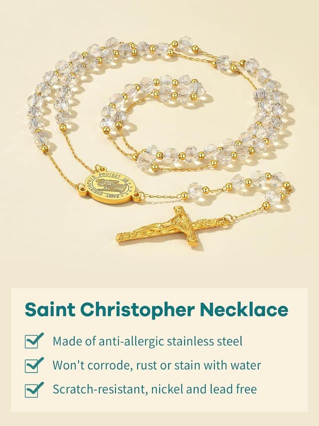 Detalle de Collana rosario Supcare 66 cm