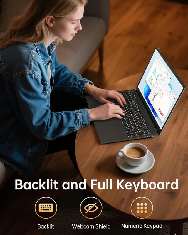 Detalle 1 de Jumper Laptop 17,6 Zoll Celeron mit Office 365