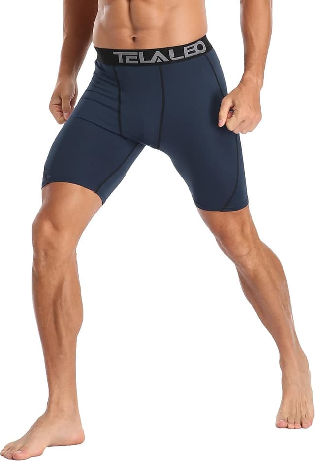 Detalle de TELALEO 5-Pack or 6-Pack Men’s Compression Shorts (Spandex Athletic Baselayer)