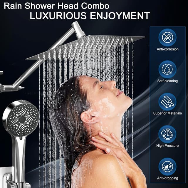 Detalle 2 de 10 Inch Rain Shower Head Combo