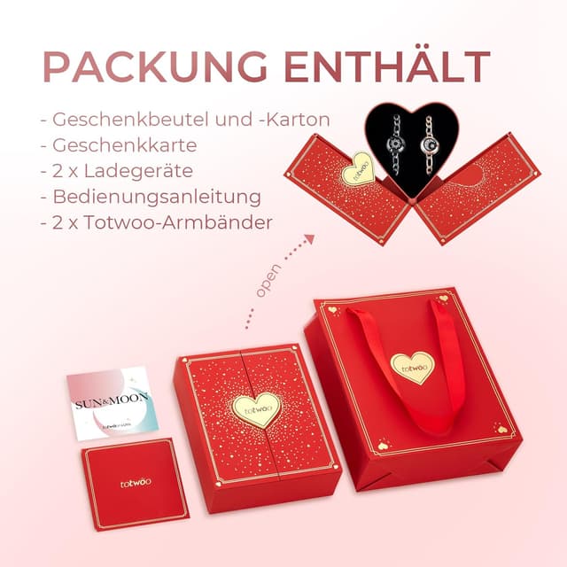 Thumbnail 5 de TOTWOO Intelligente Partnerarmbänder 5 Tage 💑