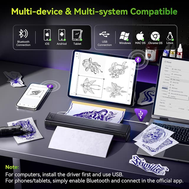 Thumbnail 3 de Itari A886 Tattoo Stencil Printer