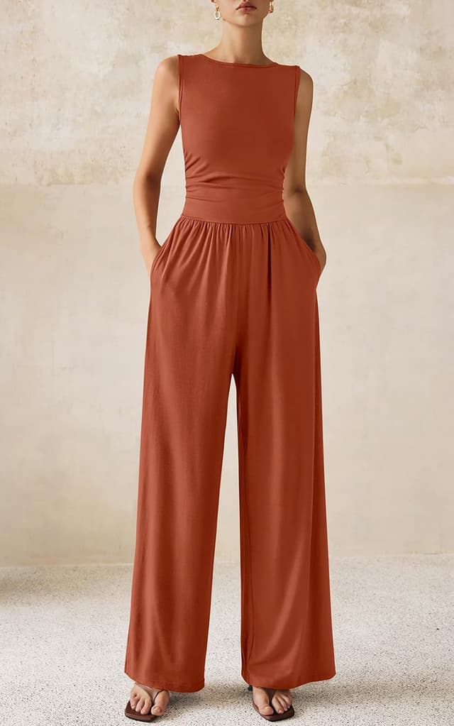 Detalle 2 de PRETTYGARDEN One Piece Jumpsuit sleeveless romper 🌴