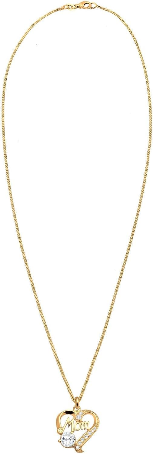 Detalle 1 de Elli Damen-Kette Herz 45 cm 925 Silber