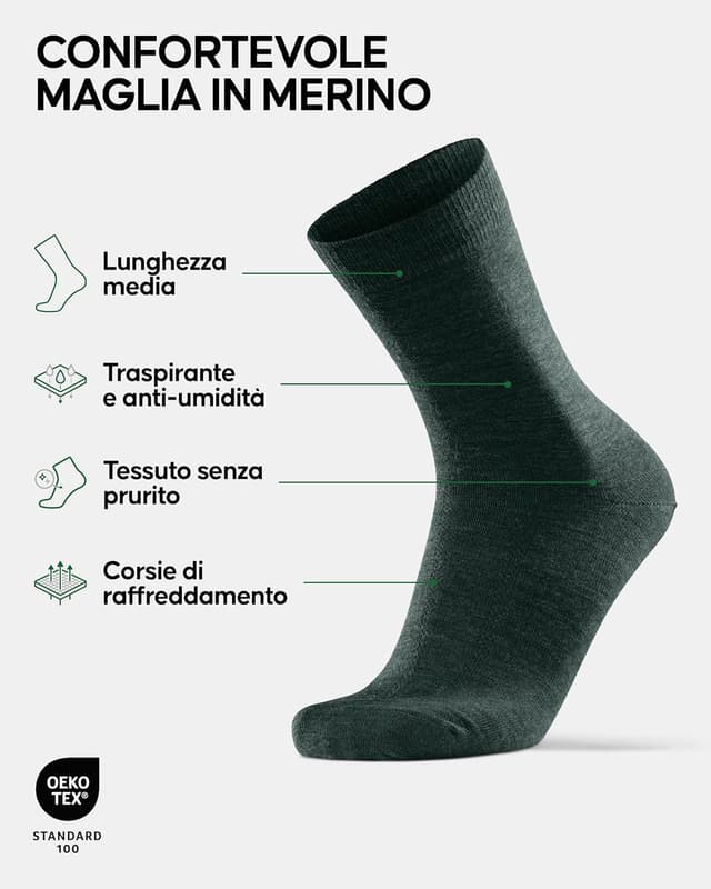 Detalle 2 de DANISH ENDURANCE Calze trekking 3 paia