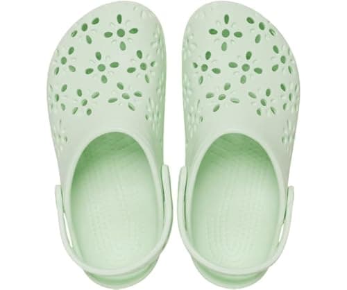Detalle 2 de Crocs Classic Floral Cut Out Clog K 28/29 EU, jade