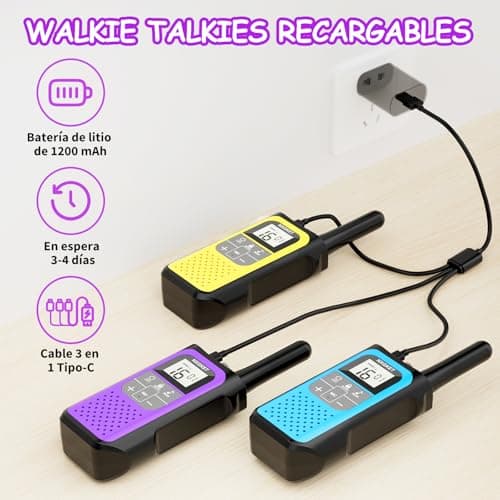 Thumbnail 2 de NXGKET Walkie Talkie Largo Alcance para Niños y Adultos 📡