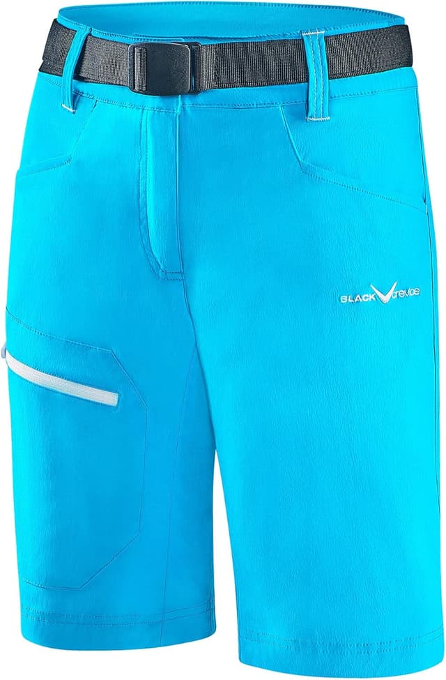Detalle de Black Crevice pantaloncini da trekking da donna: comodi, traspiranti e quick dry per le escursioni