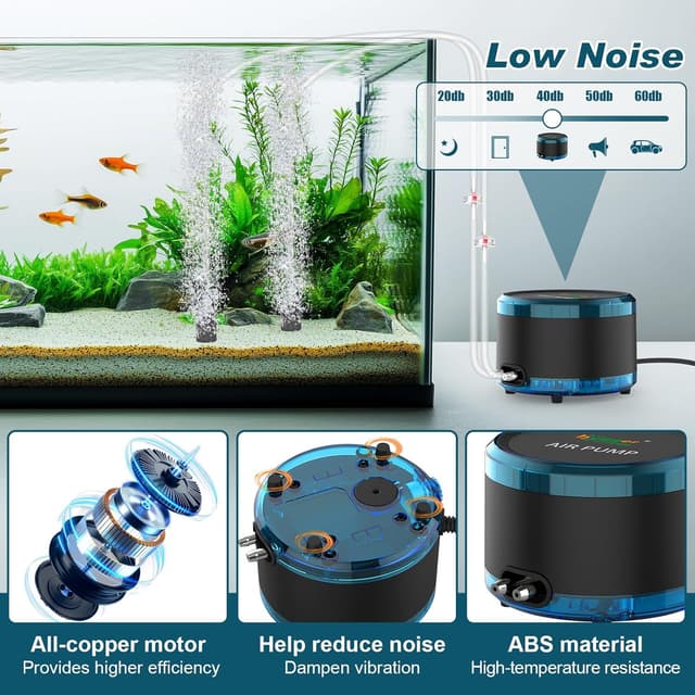 Thumbnail 3 de hygger 4W Air Pump Aquarium