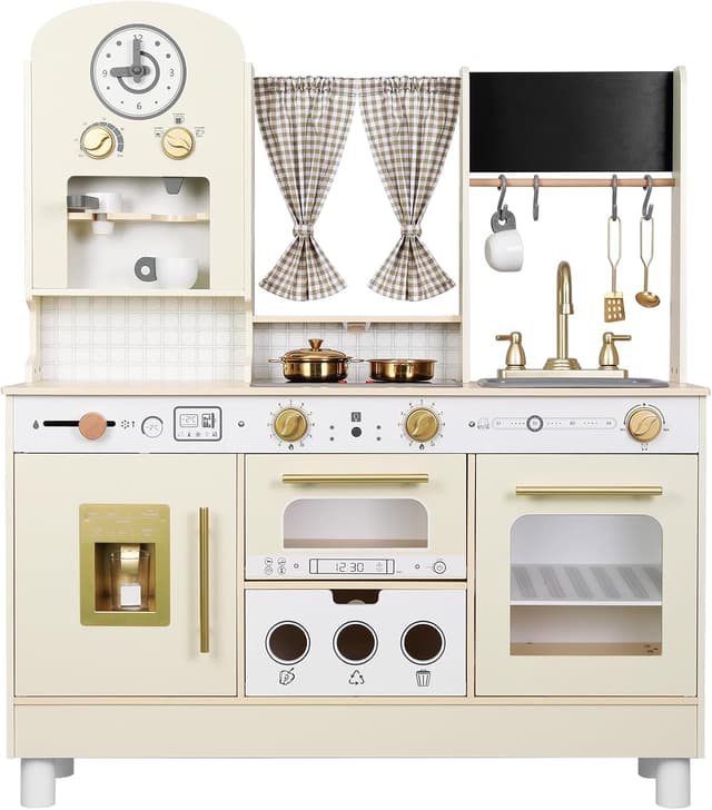 Imagen de EDUBEBO Kids Kitchen playset Adjustable Height for Ages 3-8 en OfertitasTOP