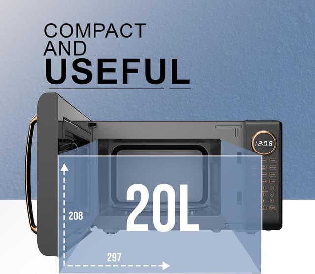 Detalle 2 de Belaco 20L microwave, 800W, digital display