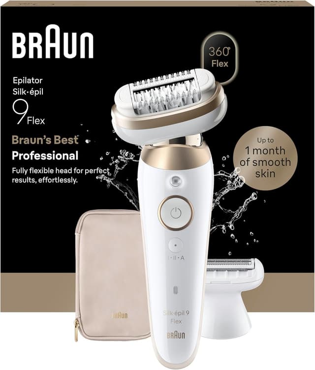 Detalle de Braun Silk·épil 9 Flex epilator 360° head 🪒