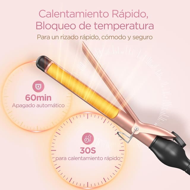 Thumbnail 5 de BESTOPE PRO 25 mm Rizador de pelo Ondas LCD