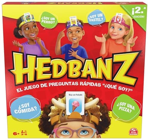 Detalle 2 de Spin Master Hedbanz Juego de mesa familiar 2-6 jugadores 🎲