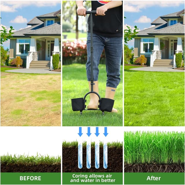 Thumbnail 1 de Ohuhu Lawn Aerator Hollow Tine