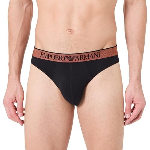 Detalle de Emporio Armani Shiny Logoband Brief negro M