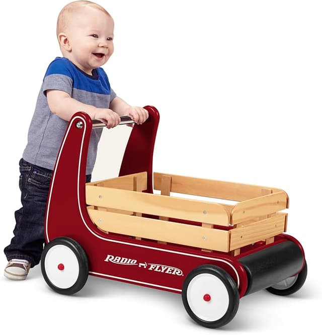 Imagen de Radio Flyer vagón clásico caminador madera 1–4 años en OfertitasTOP