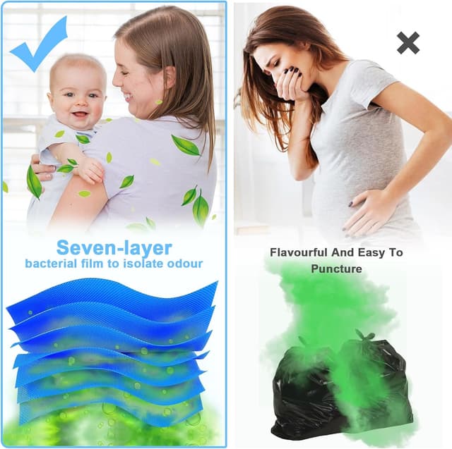 Thumbnail 6 de 24 Stück Windeleimer Nachfüllkassetten – Nachfüllfolie kompatibel mit Tommee Tippee, Angelcare & LitterLocker