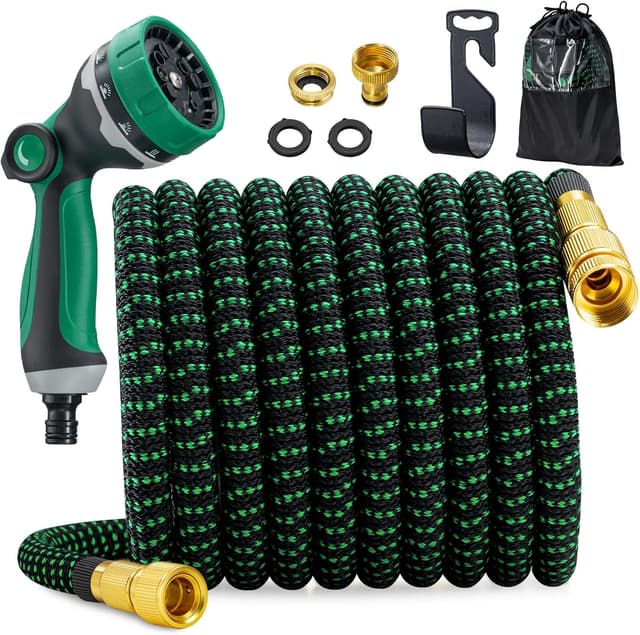Thumbnail 6 de JUNEBOW® Gartenschlauch 30 m Flexibel Wasserschlauch mit 10-Funktionen-Sprühkopf