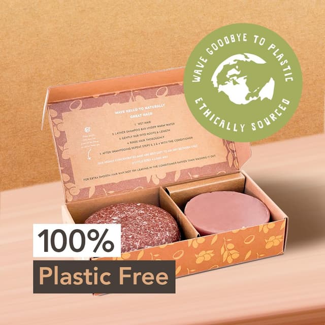Detalle 1 de Argan Oil Solid Shampoo & Conditioner Bar Set (Sulfate-Free, Vegan, Travel-Friendly)