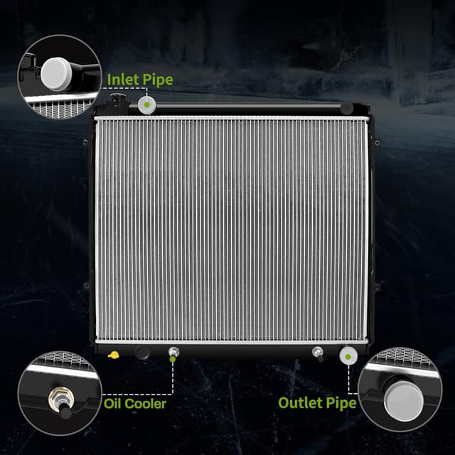 Detalle de AUTOSAVER88 ATRD1058 Complete Radiator for 2000-2006 Toyota Tundra 4.7L V8 (Excluding Crew Cab)