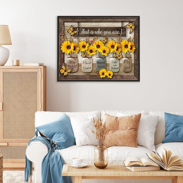 Thumbnail 1 de Camocin Sunflower paint by numbers 16 x 20