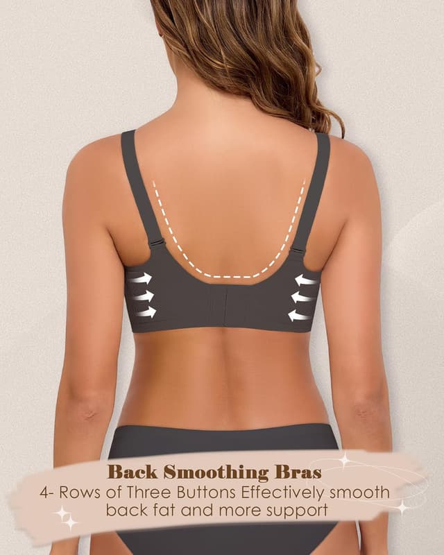 Detalle 2 de HORISUN Bequemer Nahtloser BH mit vollständiger Abdeckung 🎀