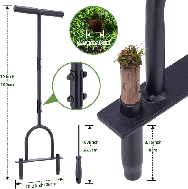 Thumbnail 2 de Ohuhu Lawn Aerator Hollow Tine