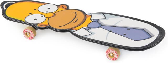 Detalle de Tech Deck XXL planche à main Santa Cruz & Homer des Simpsons – mini skate pour faire des figures avec les mains (à partir de 6 ans)