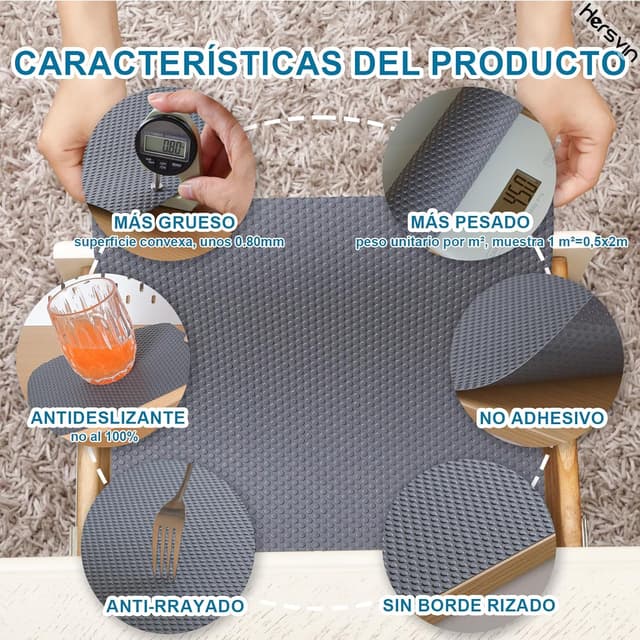 Thumbnail 1 de Hersvin Protector de Cocina 30cm x 300cm, EVA, Gris Oscuro 🛡