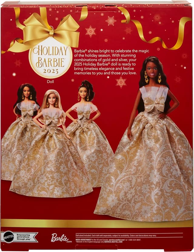 Thumbnail 6 de Barbie Joyeux Noël 2025 poupée collector