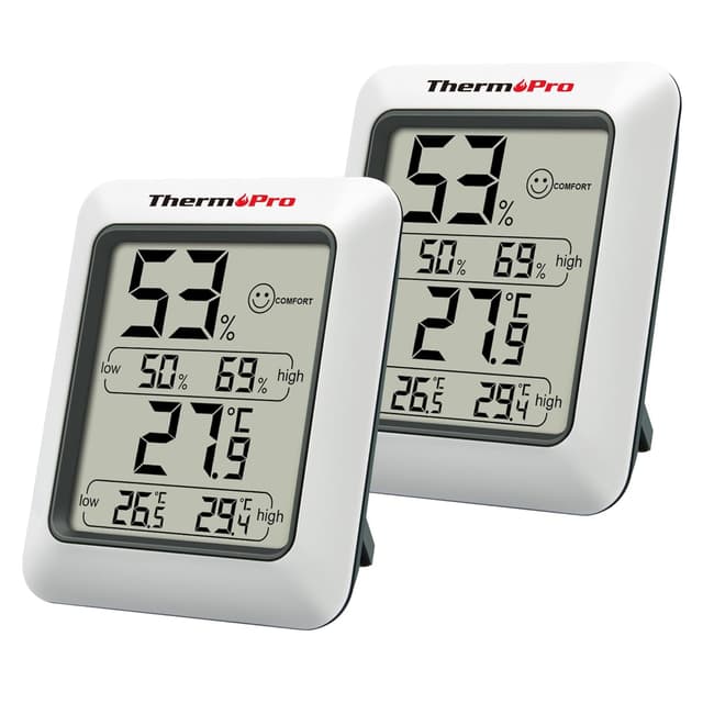 Imagen de ThermoPro TP50 digital room thermometer 2-pack en OfertitasTOP